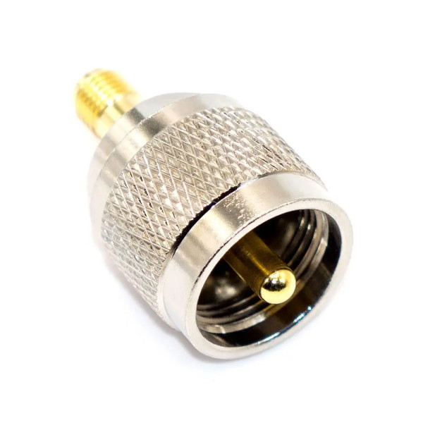 Купити Перехідник UHF - SMA, штекер UHF (PL259) (male) гніздо SMA standard (female), корпус латунь Магазин радіоелектроніки та радіодеталей RELCOMA, радіоринок каталог Київ, Україна