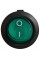 Купить Переключатель клавишный (KCD1-5-101N) c подсветкой 220V (N) ON-OFF 3 Pin Зеленый Черный Магазин радиоэлектроники и радиодеталей RELCOMA, радиорынок каталог Киев, Украина