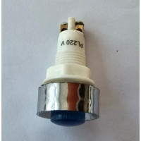 Купити Неонова індикація 220V, з відбивачем, на гвинтах, в корпусі, 12mm, Синій Магазин радіоелектроніки та радіодеталей RELCOMA, радіоринок каталог Київ, Україна