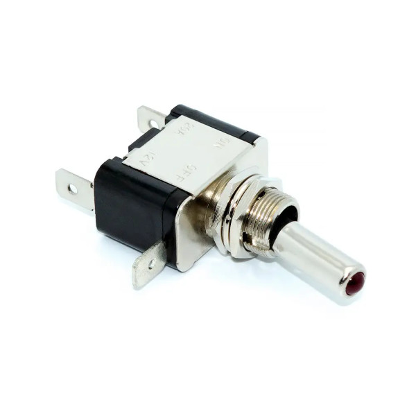 Купити Тумблер SW-07D, з фіксацією, 20А, з підсвічуванням 12V Білий, ON-OFF, 3PIN Магазин радіоелектроніки та радіодеталей RELCOMA, радіоринок каталог Київ, Україна