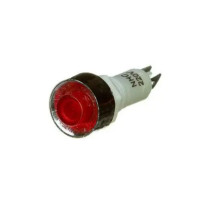 Купить Неоновая индикация 220V, с отражателем,  в корпусе, 10mm, Красный Магазин радиоэлектроники и радиодеталей RELCOMA, радиорынок каталог Киев, Украина