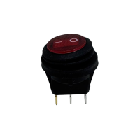 Купить Переключатель KCD1-8-101NW, с фиксацией, c подсветкой 12V, ON-OFF, Влагозащита IP65, Красный Магазин радиоэлектроники и радиодеталей RELCOMA, радиорынок каталог Киев, Украина