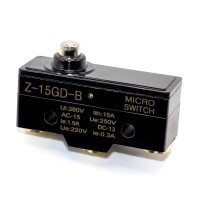 Купить Микропереключатель Z-15GD-B , кнопка без гайки, 3PIN Магазин радиоэлектроники и радиодеталей RELCOMA, радиорынок каталог Киев, Украина