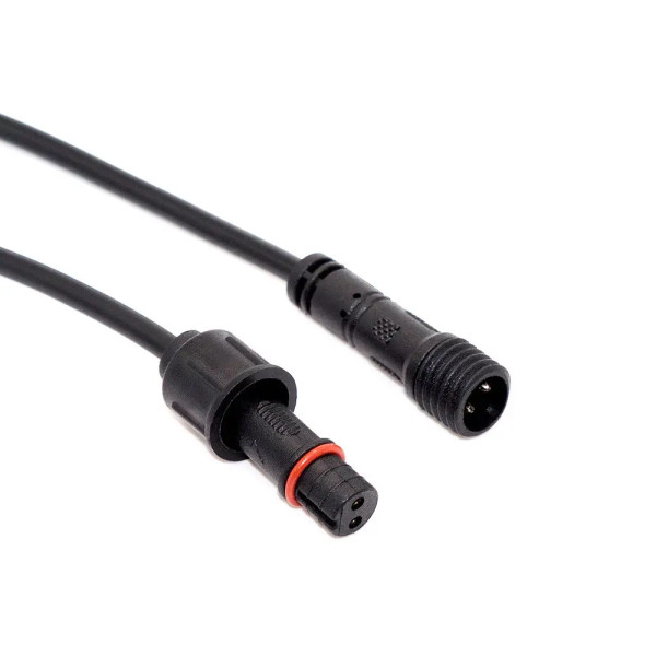 Купить Комплект геметичных разъемов M10, 2PIN, IP67, с кабелем Магазин радиоэлектроники и радиодеталей RELCOMA, радиорынок каталог Киев, Украина