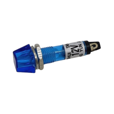 Купити Неонова індикація 12V, у пластиковому корпусі, 8mm, квадратна, Синій Магазин радіоелектроніки та радіодеталей RELCOMA, радіоринок каталог Київ, Україна