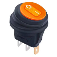 Купити Перемикач KCD1-8-101NW, з фіксацією, c підсвічуванням 12V, Вологозахист IP65, ON-OFF, Жовтий Магазин радіоелектроніки та радіодеталей RELCOMA, радіоринок каталог Київ, Україна
