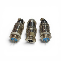 Купить Разъем XS12  авиационный , 3 pin , комплект , metal ( штекер монтажный  + гнездо кабельное  ) Магазин радиоэлектроники и радиодеталей RELCOMA, радиорынок каталог Киев, Украина