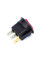 Купить Переключатель мини KCD5-2-101N, круглый, подсветка 220V, ON-OFF, 3PIN, Красный, Черный Магазин радиоэлектроники и радиодеталей RELCOMA, радиорынок каталог Киев, Украина