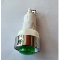 Купить Неоновая индикация 220V,  с отражателем, на винтах,  в корпусе, 12mm, Зеленый Магазин радиоэлектроники и радиодеталей RELCOMA, радиорынок каталог Киев, Украина