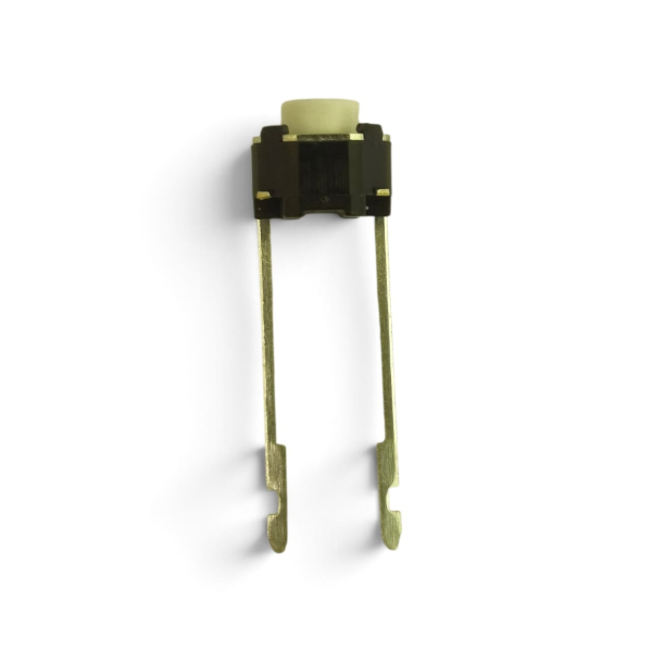 Купить Тактовая кнопка (KFC-A06Y), без фиксации, круглая 6мм,  OFF-(ON), 2PIN, H=5mm Магазин радиоэлектроники и радиодеталей RELCOMA, радиорынок каталог Киев, Украина