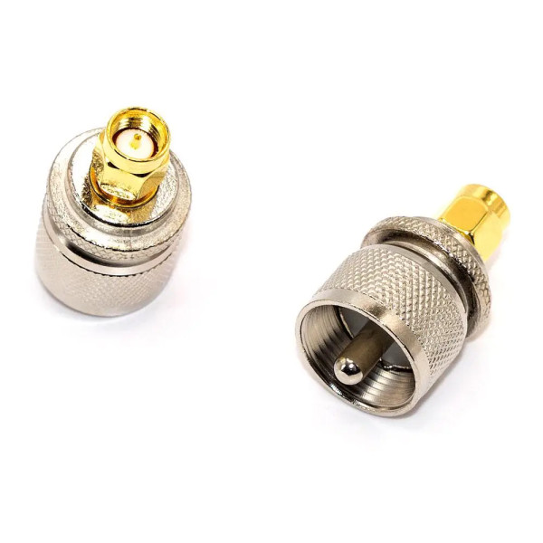 Купити Перехідник UHF - SMA, штекер UHF (PL259) (male) штекер SMA standard (male), metal Магазин радіоелектроніки та радіодеталей RELCOMA, радіоринок каталог Київ, Україна