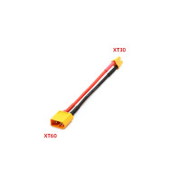 Купити Перехідник XT60 male - XT30 female з кабелем 10см 16AWG Магазин радіоелектроніки та радіодеталей RELCOMA, радіоринок каталог Київ, Україна