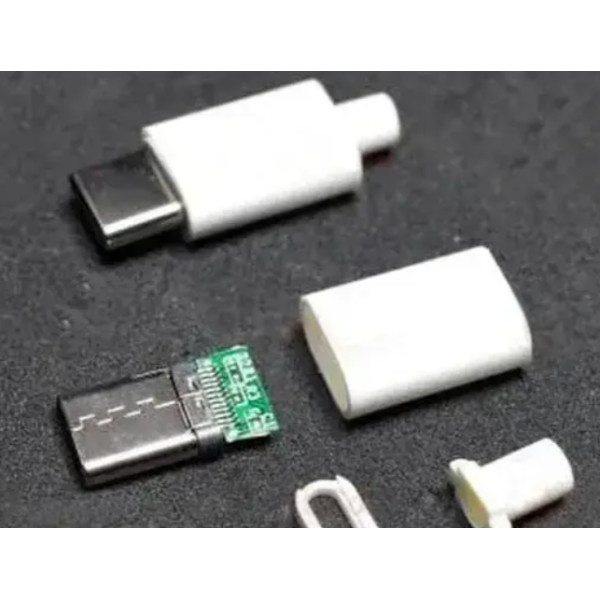 Купити Штекер microUSB типС, розбірний, з корпусом, Білий Магазин радіоелектроніки та радіодеталей RELCOMA, радіоринок каталог Київ, Україна