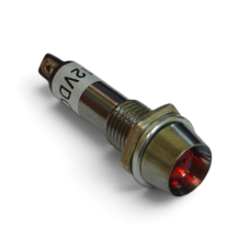 Купити Неонова індикація 12V у залізному корпусі (XD22-8) 8mm, Червоний Магазин радіоелектроніки та радіодеталей RELCOMA, радіоринок каталог Київ, Україна
