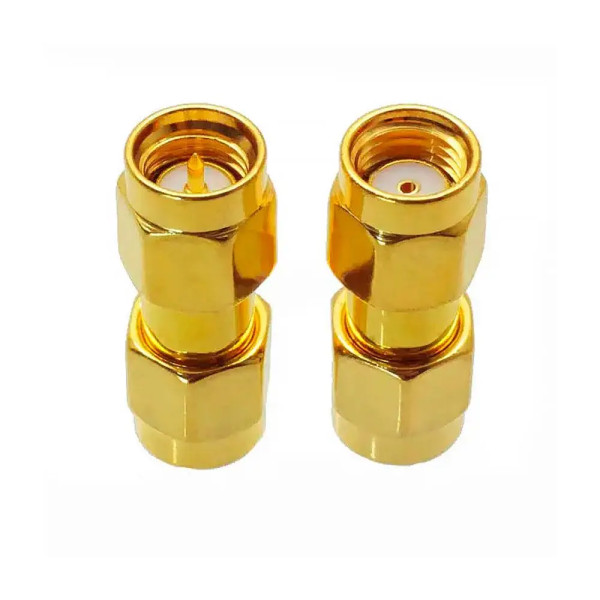 Купити Перехідник SMA, штекер SMA standard - штекер SMA-RP реверсний, gold, корпус латунь Магазин радіоелектроніки та радіодеталей RELCOMA, радіоринок каталог Київ, Україна