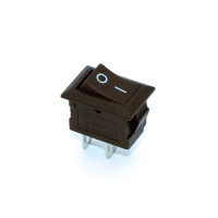 Купить Переключатель мини KCD5-101, без подсветки, ON-OFF, 2PIN, 3А, Черный, Черный Магазин радиоэлектроники и радиодеталей RELCOMA, радиорынок каталог Киев, Украина