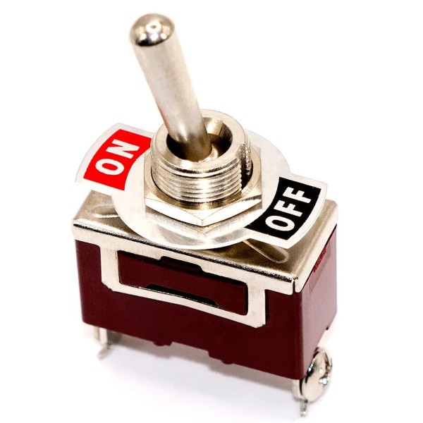 Купити Тумблер (KN3C-101), з фіксацією, 15А, 250V, ON-OFF, 2PIN (гвинти) Магазин радіоелектроніки та радіодеталей RELCOMA, радіоринок каталог Київ, Україна