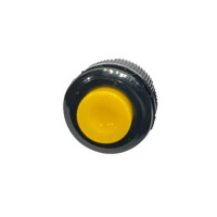 Купить Кнопка (DS-500), без фиксации, круглая, без подсветки, OFF-(ON), 2PIN, Желтый, Черный Магазин радиоэлектроники и радиодеталей RELCOMA, радиорынок каталог Киев, Украина