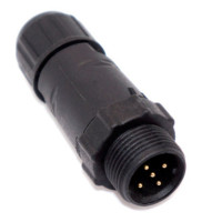 Купити Роз'єм герметичний LLT-M14 (male) IP68, штекер 14мм, 5PIN, на кабель Магазин радіоелектроніки та радіодеталей RELCOMA, радіоринок каталог Київ, Україна