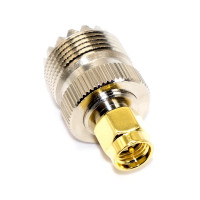 Купити Перехідник SMA – UHF, штекер SMA standard - гніздо UHF (SO239), корпус латунь Магазин радіоелектроніки та радіодеталей RELCOMA, радіоринок каталог Київ, Україна