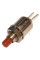 Купить Кнопка мини, метал,  (DS-402), без фиксации, круглая, 0.5A, 125VAC, OFF-(ON), 2PIN, Красный, Серебристый Магазин радиоэлектроники и радиодеталей RELCOMA, радиорынок каталог Киев, Украина