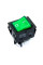 Купить Переключатель клавишный KCD4, 30A, с фиксацией, c подсветкой 220V, ON-OFF, 4PIN, Зеленый, Черный Магазин радиоэлектроники и радиодеталей RELCOMA, радиорынок каталог Киев, Украина
