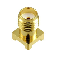 Купити Роз'єм SMA, гніздо SMA (female) standard, монтажне на плату SMD, вертикальне, gold Магазин радіоелектроніки та радіодеталей RELCOMA, радіоринок каталог Київ, Україна