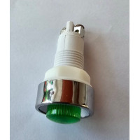 Купити Неонова індикація 12V, з відбивачем, на гвинтах, в корпусі, 12mm, Зелений Магазин радіоелектроніки та радіодеталей RELCOMA, радіоринок каталог Київ, Україна