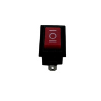 Купить Переключатель мини (KCD5-103), без подсветки, ON-OFF-ON, 3PIN, 3А, Красный, Черный Магазин радиоэлектроники и радиодеталей RELCOMA, радиорынок каталог Киев, Украина