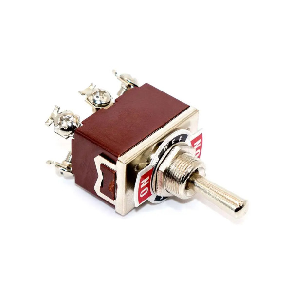 Купити Тумблер (KN3C-223), без фіксації, 15А, 250V, (ON)-OFF-(ON), 6PIN (гвинти) Магазин радіоелектроніки та радіодеталей RELCOMA, радіоринок каталог Київ, Україна