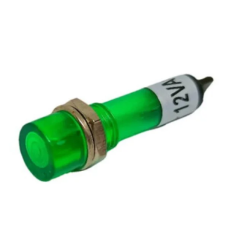 Купити Неонова індикація 12V, у пластиковому корпусі, 8mm, кругла, Зелений Магазин радіоелектроніки та радіодеталей RELCOMA, радіоринок каталог Київ, Україна