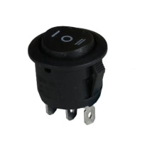 Купить Переключатель KCD1-5-103 с фиксацией без подсветки ON-OFF-ON 3 Pin Черный, Черный  Магазин радиоэлектроники и радиодеталей RELCOMA, радиорынок каталог Киев, Украина