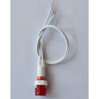 Купити Неонова індикація 220V,  XDN1-C-LED L=150mm, в корпусі, 10mm, з проводом, Червоний Магазин радіоелектроніки та радіодеталей RELCOMA, радіоринок каталог Київ, Україна