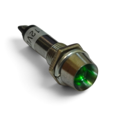 Купити Неонова індикація 12V у залізному корпусі (XD22-8) 8mm, Зелений Магазин радіоелектроніки та радіодеталей RELCOMA, радіоринок каталог Київ, Україна