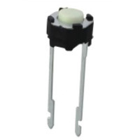 Купить Тактовая кнопка (KFC-A06Y), без фиксации, круглая 6мм,  OFF-(ON), 2PIN, H=5mm Магазин радиоэлектроники и радиодеталей RELCOMA, радиорынок каталог Киев, Украина